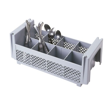 Dbmark - Casier à couvert - 8 compartiments sans anses - 45,7 x 19,7 x 18,4 cm - Gris Clair - 8FBNH434151
