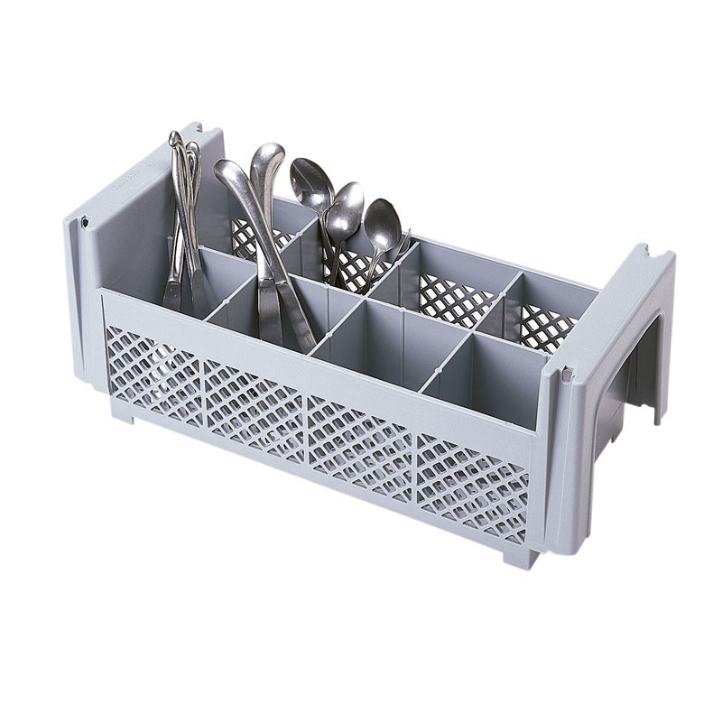 Dbmark - Casier à couvert - 8 compartiments sans anses - 45,7 x 19,7 x 18,4 cm - Gris Clair - 8FBNH434151