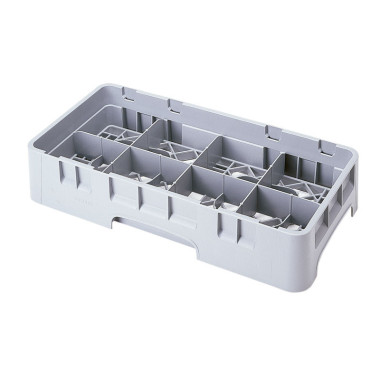 Dbmark - Demi-casier à tasses - 8 compartiments. - 50 x 25 x 10,1 cm - Gris Clair - 8HC258151