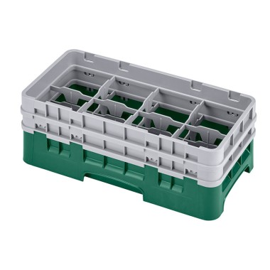 Dbmark - Demi-casiers - 8 compartiments verres et verres à pied - Haut max 13,3 cm - 50 x 25 x 18,4 cm - 8HS434119