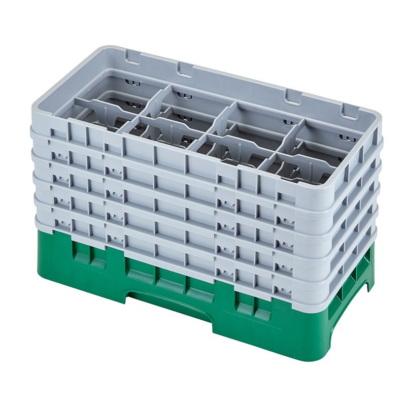 Dbmark - Demi-casiers - 8 compartiments verres et verres à pied - Haut max 25,7 cm - 50 x 25 x 30,8 cm - 8HS958119