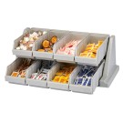 Dbmark - Support avec 8 casiers - 64,8 x 48,8 x 24,1 cm - Gris Moucheté - 8RS8480