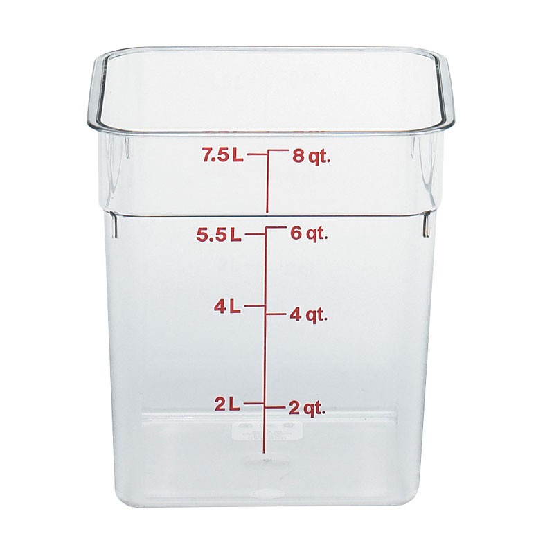 Dbmark - Boîte carrée Polycarb 7,6L - 21,5 x 21,5 x 23 cm - 8SFSCW135