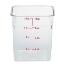 Dbmark - Boîte carrée Polycarb 7,6L - 21,5 x 21,5 x 23 cm - 8SFSCW135