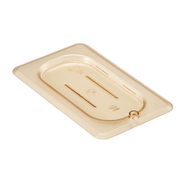 Dbmark - Couvercle plat GN 1/9 - Haute température - 10,8 x 17,6 cm - Ambre - 90HPC150