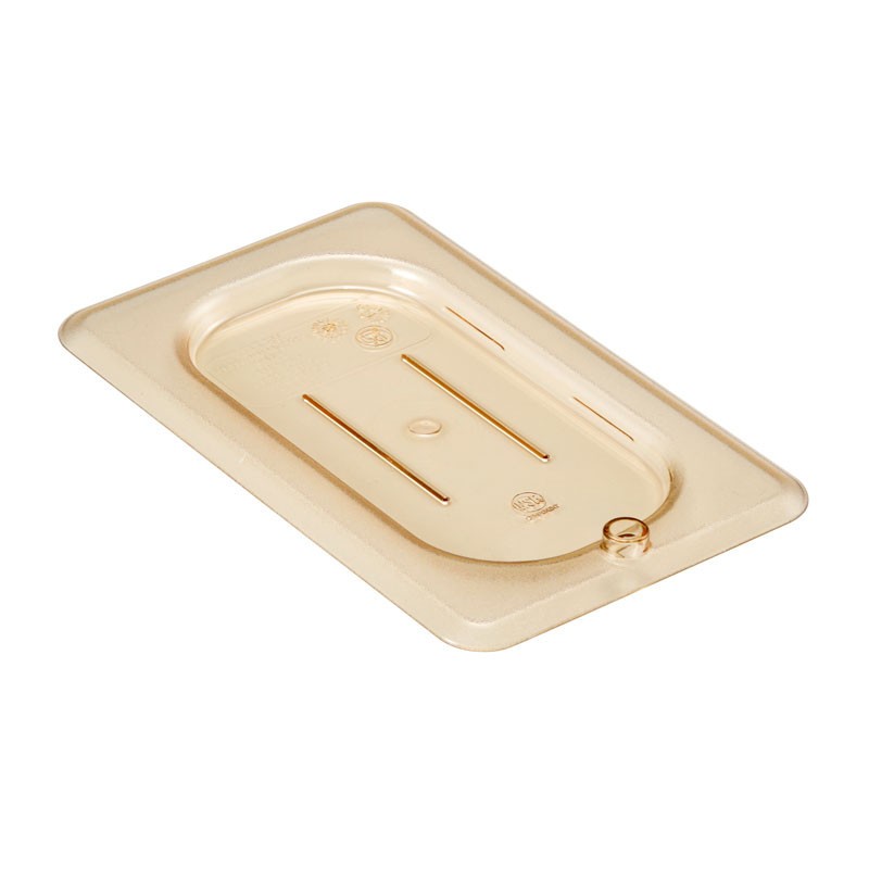 Dbmark - Couvercle plat GN 1/9 - Haute température - 10,8 x 17,6 cm - Ambre - 90HPC150