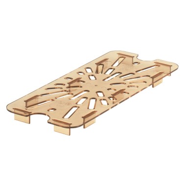 Dbmark - Égouttoir GN 1/9 - Haute température  - 10,8 x 17,6 cm - Ambre - 90HPD150