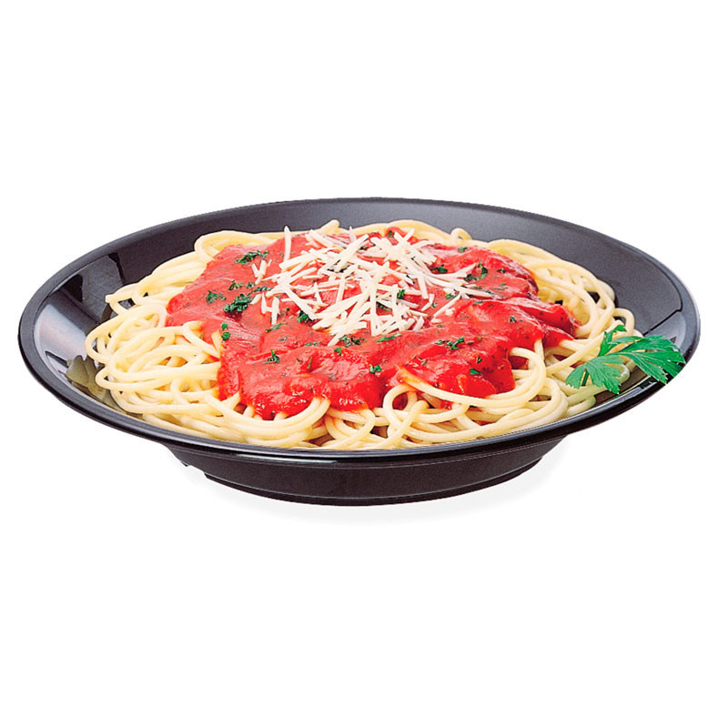 Dbmark - Assiette Soupe Polycar - 22,9 x 22,9 cm - Noir - 90SPCW110