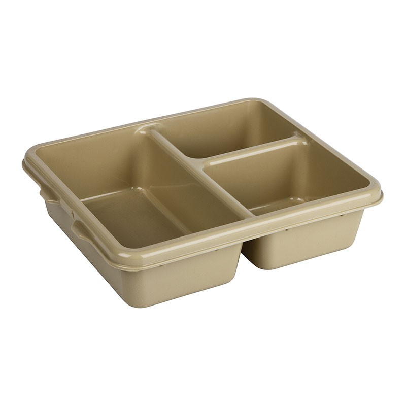 Dbmark - Plateau 3 compartiments  - 23 x 28 x 6,5 cm - Brun Doré - 9113CP161