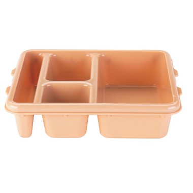 Dbmark - Plateau 4 compartiments Polycarb  - 23 x 28 x 6,5 cm - Beige - 9114CW133