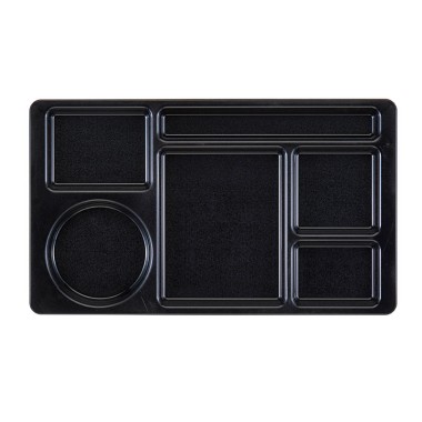 Dbmark - Plateau 6 compartiments Polycarb - 22,2 x 38 cm - 915CW110