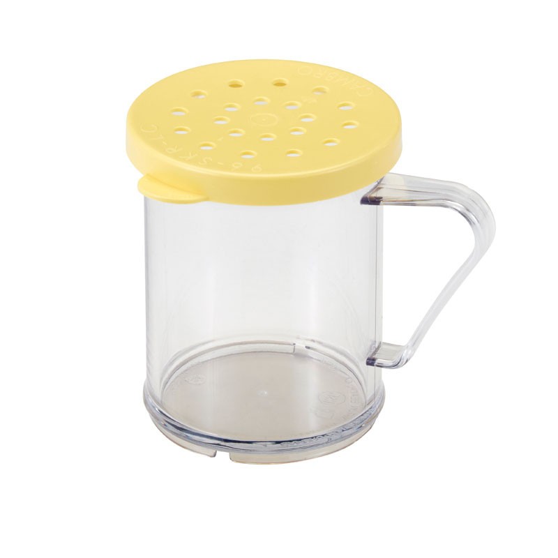 Dbmark - Saupoudreuse avec couvercle à fromage - 10,9 x 8 x 9,6 cm - Transparent - 96SKRC135