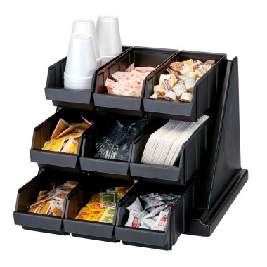 Dbmark - Support avec 9 casiers - 64,8 x 54,3 x 36,2 cm - Noir - 9RS9110