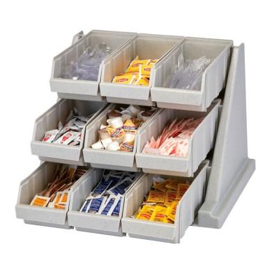 Dbmark - Support avec 9 casiers - 64,8 x 54,3 x 36,2 cm - Gris Moucheté - 9RS9480