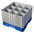 Dbmark - Casiers de lavage - 9 compartiments verres et verres à pied - Haut max 29,8 cm - 50 x 50 x 34,9 cm - Bleu - 9S1114168
