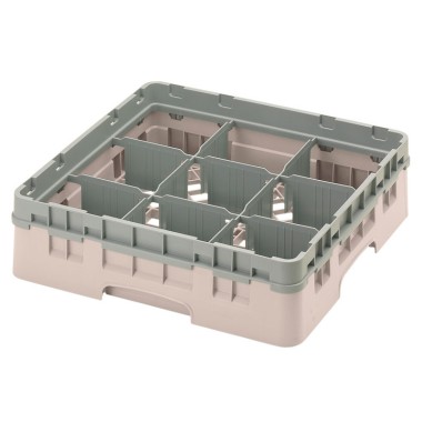 Dbmark - Casiers de lavage - 9 compartiments verres et verres à pied - Haut max 9,2 cm - 50 x 50 x 14,3 cm - 9S318184