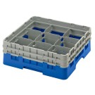 Dbmark - Casiers de lavage - 9 compartiments verres et verres à pied - Haut max 13,3 cm - 50 x 50 x 18,4 cm - Bleu - 9S434168