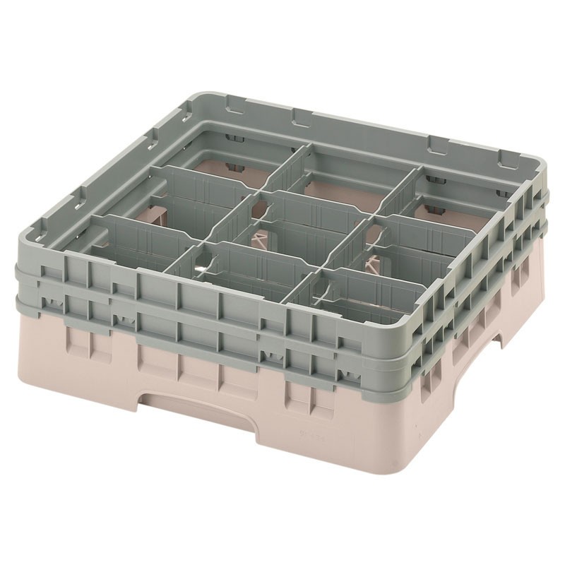Dbmark - Casiers de lavage - 9 compartiments verres et verres à pied - Haut max 13,3 cm - 50 x 50 x 18,4 cm - 9S434184