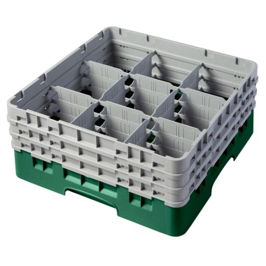 Dbmark - Casiers de lavage - 9 compartiments verres et verres à pied - Haut max 17,4 cm - 50 x 50 x 22,5 cm - 9S638119