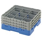 Dbmark - Casiers de lavage - 9 compartiments verres et verres à pied - Haut max 17,4 cm - 50 x 50 x 22,5 cm - Bleu - 9S638168