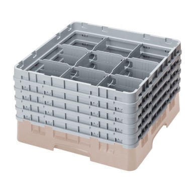 Dbmark - Casiers de lavage - 9 compartiments verres et verres à pied - Haut max 25,7 cm - 50 x 50 x 30,8 cm - 9S958184