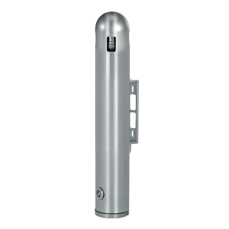 Dbmark - Cendrier mural 1,4L en aluminium - 8 x 8 x 40 cm - Aluminium brossé - AT-0303-ALU