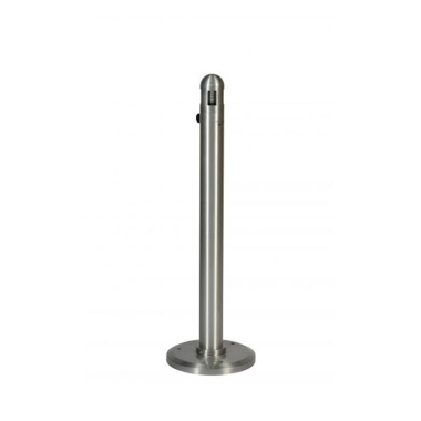 Dbmark - Cendrier sur pied 2,5L en aluminium - 30 x 30 x 99 cm - Aluminium brossé - AT-0325-ALU