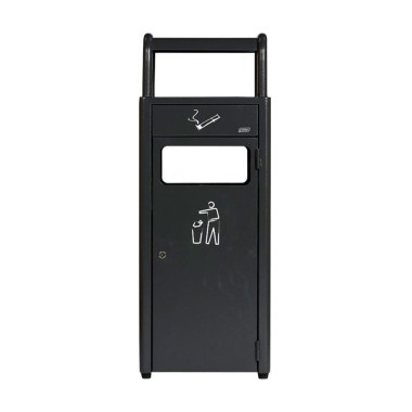 Dbmark - Cendrier/collecteur (2,3L + 20L) - 33 x 28 x 89,5 cm - Anthracite - AT-1271-DGRY
