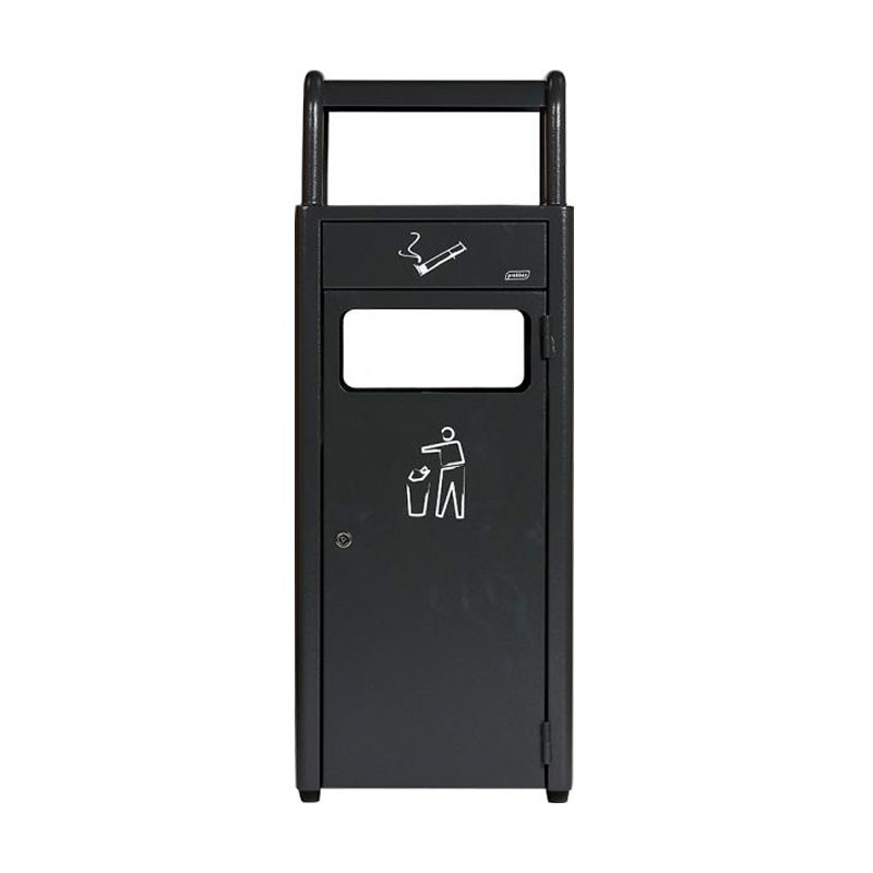 Dbmark - Cendrier/collecteur (2,3L + 20L) - 33 x 28 x 89,5 cm - Anthracite - AT-1271-DGRY