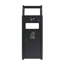 Dbmark - Cendrier/collecteur (2,3L + 20L) - 33 x 28 x 89,5 cm - Anthracite - AT-1271-DGRY