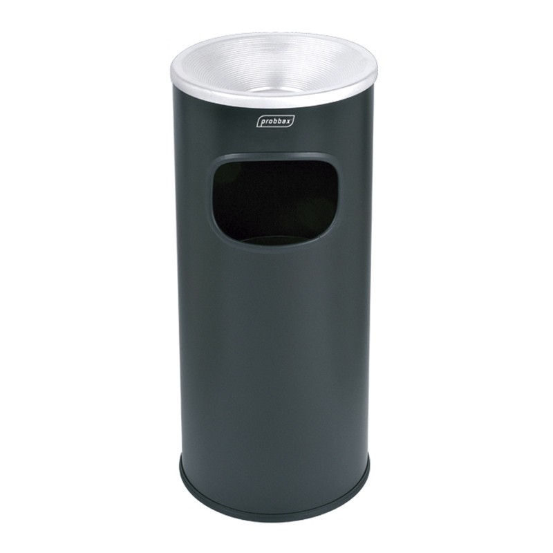 Dbmark - Borne cendrier ronde ECO 30L - 25 x 25 x 65 cm - AT-2030-BLA