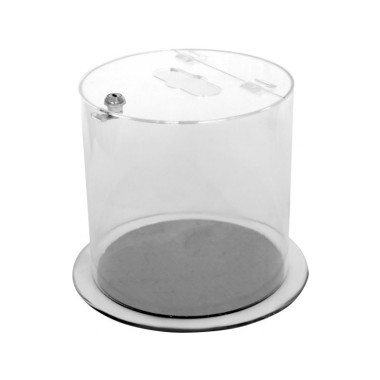 Dbmark - Collecteur pour piles - 12L - 30 x 30 x 25 cm - Transparent - BR-0025-CLR
