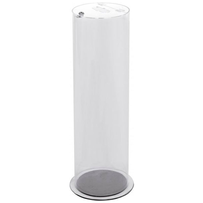 Dbmark - Collecteur pour piles - 37L - 30 x 30 x 75 cm - Transparent - BR-0075-CLR