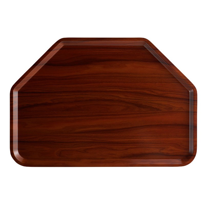Dbmark - Plateau trapézoïdal Capri - Surface lisse - 32X47CM - 32 x 47 cm - Noyer - CA3247TRE76