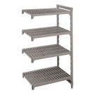 Dbmark - Unité add. Basics 4ét. à claire voie - 460x1175x1830mm - Graphite Brossé - CBA184872V4580