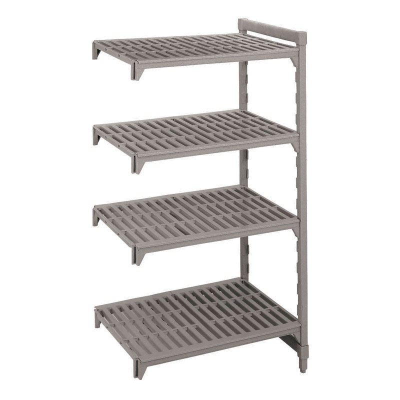 Dbmark - Unité add. Basics 4ét. à claire voie - 610x870x1830mm - Graphite Brossé - CBA243672V4580