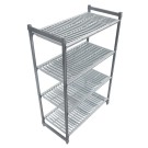 Dbmark - Unité fixe Basics 4ét. claire-voie - 540x1070x1830mm - Graphite Brossé - CBU214272V4580