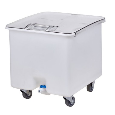 Dbmark - Bac à ingrédient avec couvercle plat. Avec robinet - 61 x 56 x 58,5 cm - Blanc - CC32148