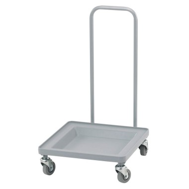 Dbmark - Chariot Camdolly pour casiers à vaisselle avec poignée - 59 x 54 x 94 cm - Gris Clair - CDR2020H151