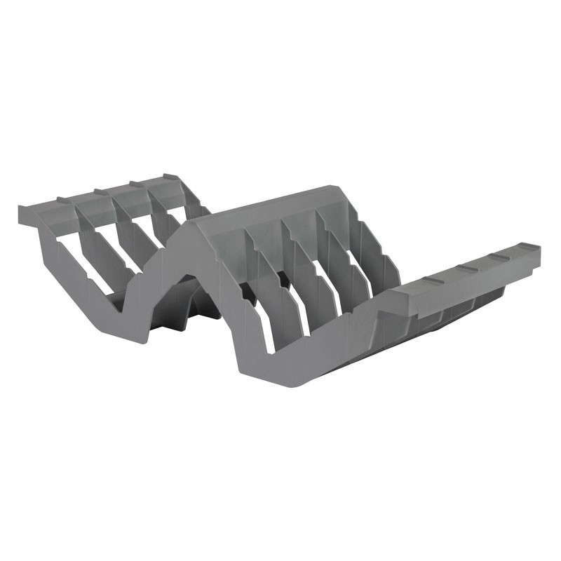 Dbmark - Clayette de séchage inclinée pour 8 emplacements  - 26,3 x 59,2 x 16 cm - Gris Clair - CSDR8151