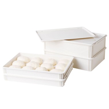 Dbmark - Boîtes à pâte à pizza 60x40x10 - 60 x 40 x 9,5 cm - Blanc - DB604010148