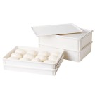 Dbmark - Boîtes à pâte à pizza 60x40x10 - 60 x 40 x 9,5 cm - Blanc - DB604010148