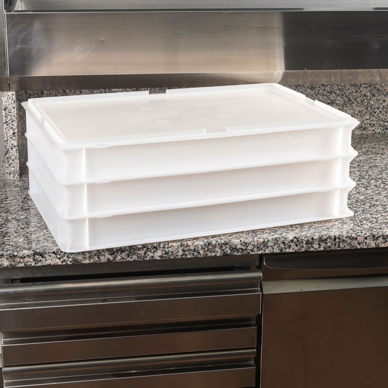 Dbmark - Couvercle pour les boîtes à pâte à pizza - 60 x 40 cm - Blanc - DB6040C148