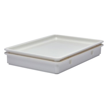 Dbmark - Couvercle pour les boîtes à pâte à pizza polypropylène - 66 x 46 cm - Blanc - DBC1826P148