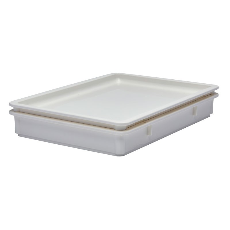 Dbmark - Couvercle pour les boîtes à pâte à pizza polypropylène - 66 x 46 cm - Blanc - DBC1826P148