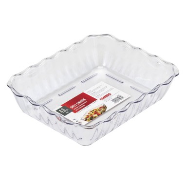 Dbmark - Saladier rectangulaire - 26,5 x 33,5 x 8 cm - Transparent - DC10152