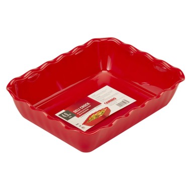 Dbmark - Saladier rectangulaire - 26,5 x 33,5 x 8 cm - Rouge - DC10404