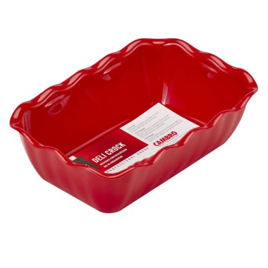 Dbmark - Saladier rectangulaire - 17,5 x 26 x 8 cm - Rouge - DC5404