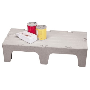 Dbmark - Palettes de stockage à surface pleine - 52x122x30CM - 52 x 122 x 30 cm - Gris Moucheté - DRS48480