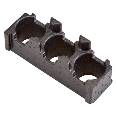 Dbmark - Porte-boissons - Un support pour 3 boissons - 11,4 x 32,5 x 12,5 cm - Noir - EPPBEVH1110